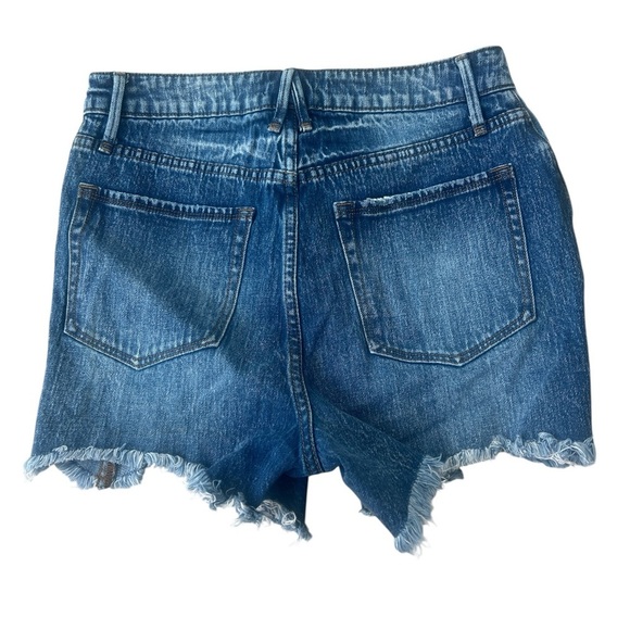 GOOD AMERICAN Bombshell Shorts Women’s High Rise Cut Off Denim Size 8/29 - Picture 3 of 7